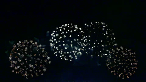4K clip Beautiful Firework display Stock Footage 172482364