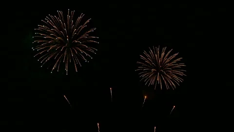 4K clip Beautiful Firework display Stock Footage 175762205