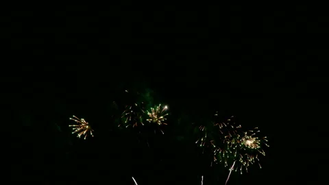 4K clip Beautiful Firework display Stock Footage 195295243