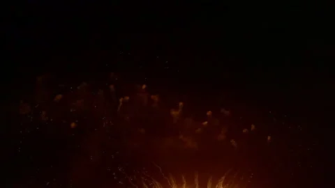 4K clip Beautiful Firework display Stock Footage 208008119