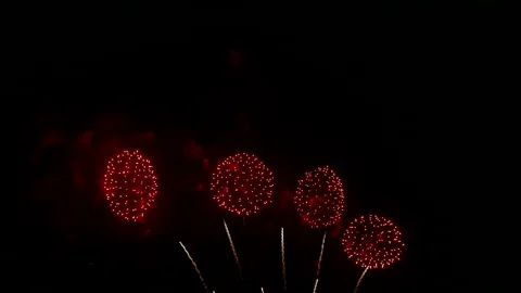4K clip Beautiful Firework display Stock Footage 221741321