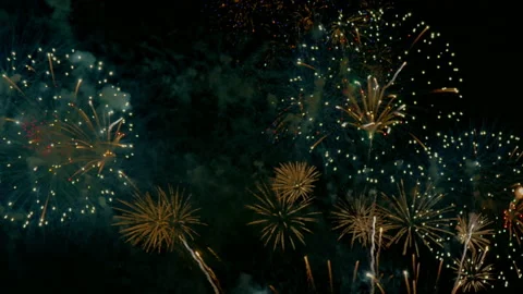 4K clip Beautiful Firework display Video stock 222892664