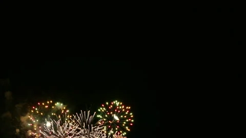 4K clip Beautiful Firework display Stockbeeldmateriaal 342301164