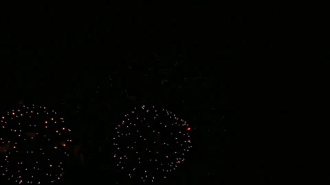 4K clip Beautiful Firework display Stock Footage 342301447
