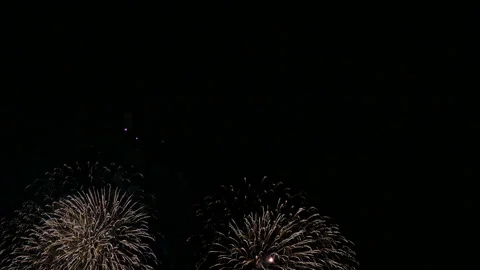 4K clip Beautiful Firework display Stock Footage 346800215