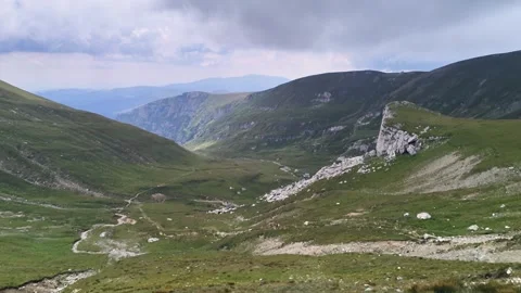 4k clip with Bucegi Mountains 스톡 동영상 247958181