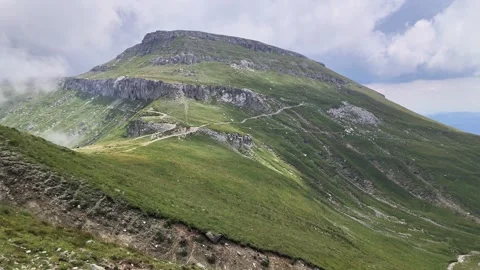 4k clip with Bucegi Mountains Видео 247958187