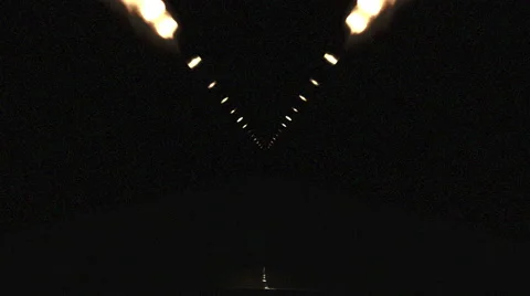 4k clip of driving through spooky distorted tunnel Stock Footage 42914921