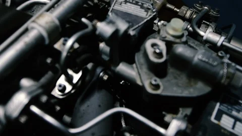 4K Close up Airplane Engine footage from a turboprop aircraft Stock Footage 113159488