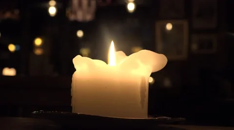 4k close up on candle Video stock 46811482