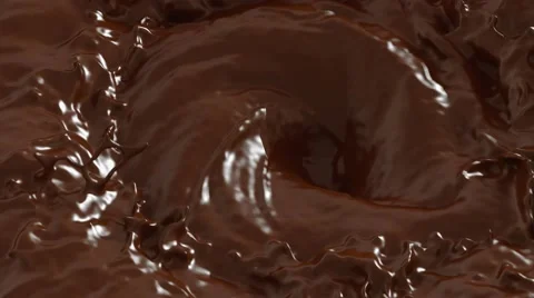 4K Close up of chocolate swirl animated loop. Stock Footage 41775945