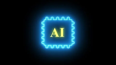 4K Close-Up of Futuristic AI Processor Chip  High-Performance GPU Powering .. Stock Footage 308905381