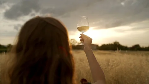 4k Close up glass at sunset. Stock Footage 111236278