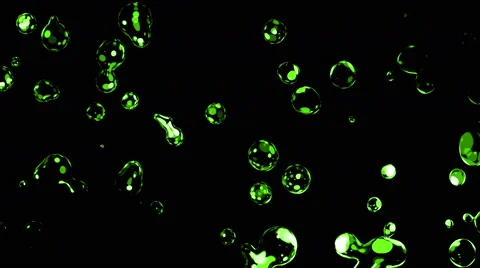 4k Close-UP Green Water Drop on Black Background Animation Seamless Loop. Stock Footage 60099530