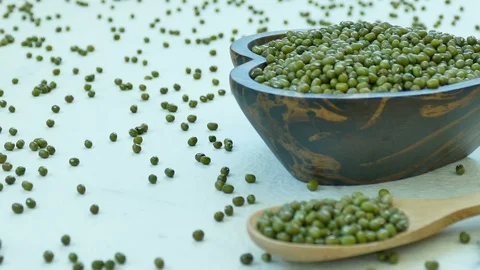 4K Close up mung bean Stock Footage 104750879