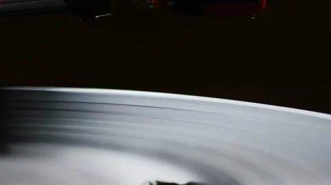 4K Close up of needle on a record player, in slow motion Stock Footage 64143009