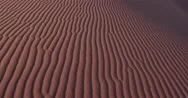 4K Close-Up Panning Shot Of Ripples In The Sand Dunes In Namibia Stock Footage