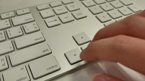 4k close-up press on arrow keys. Stock Footage 62852609