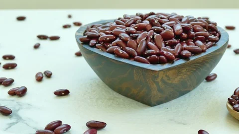 4K Close up red kidney bean Stock Footage 104473193