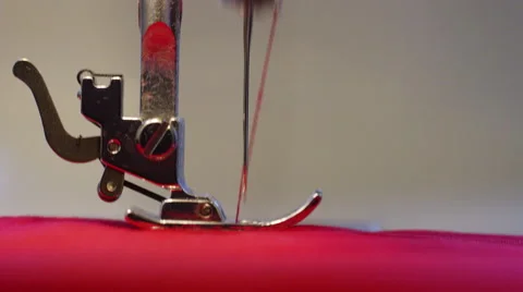 4K Close up of sewing machine needle at high speed, shot on Red Epic Dragon Stock-Footage 56673036