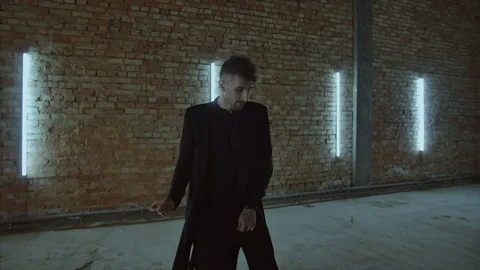 4K Close up shot of dancer moving his legs and hips and right hand Stock-Footage 102830586