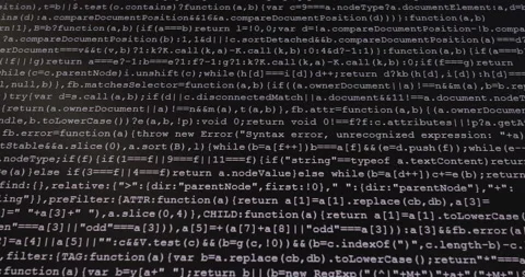 4K Close up shot programming tag code on PC Monitor scroll down. Background c Stock Footage 170826319