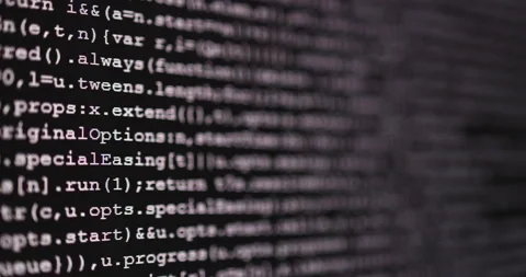 4K Close up shot programming tag coding on screen. Background concept for pro Video stock 172248397