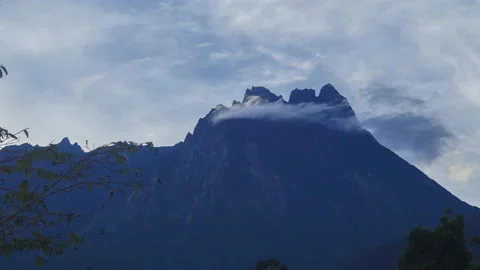 4K Close up Timelapse of Mount Kinabalu with dramatic cloud movement. Stock Footage 200861366