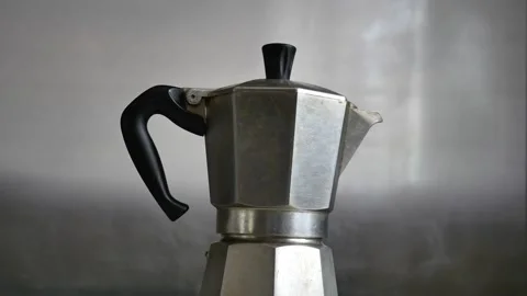 4K close-up video of a kettle boiling water and emitting smoke Stock Footage 276632536