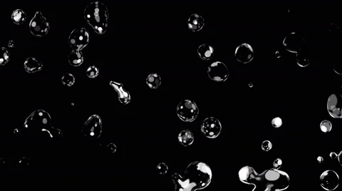 4k Close-UP Water Drop on Black Background Animation Seamless Loop. Stock-Footage 60083126
