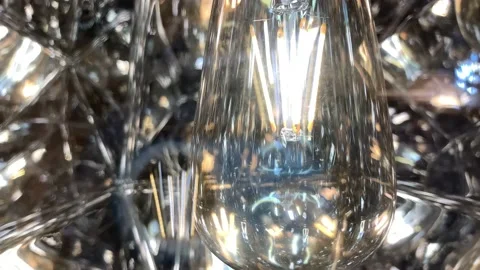 4k Close-up Of White Light Bulb, Energy, Electricity, Innovation Concept. Stock Footage 135849768