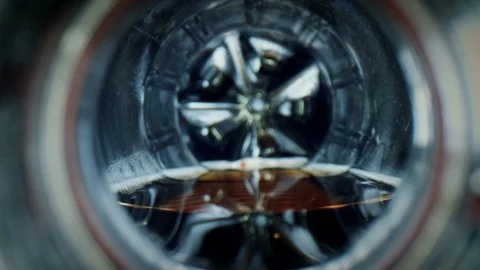4k Close-up Zoom Inside a Fizzy Drink Plastic Bottle Stock Footage 107060216