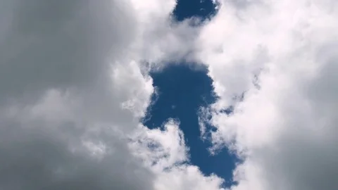 4K, Closeup on Clouds, Taken at High Altitude Video stock 76990262