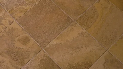 4K Closeup Pan of Brown and Tan Tiles Stock Footage 111277484