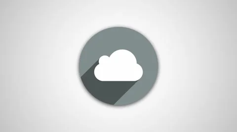 4K - Cloud bubble icon Video stock 61351405