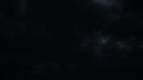 4K Cloud to Cloud Lightning Storm Atmospheric Layer on Black Screen Stock Footage 341461535