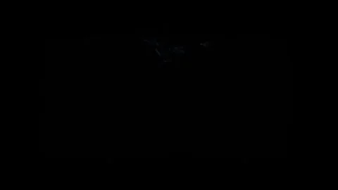 4K Cloud to Cloud Plasma Lightning Flash VFX Overlay on Black Screen Stock Footage 340595998