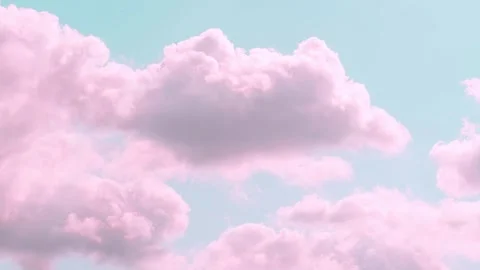 4K Cloud Formations Pink Orange Coloration Sunset Rayleigh Scattering Stock Footage 339268453