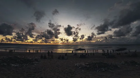 4K Cloud timelapse over the ocean Stock Footage 267602732