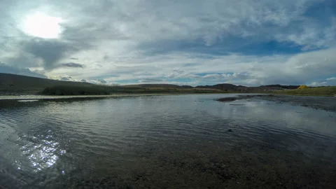 4K. Clouds above the Ulaan river, Mongolia. Ultra HD, 3840x2160 Stock Footage 106943993