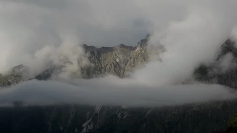 4k Clouds and Mountains Timelapse Stock Footage 87282673