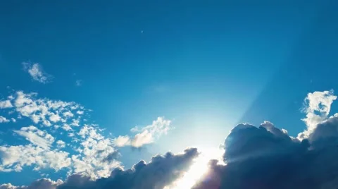 4K Clouds and Sunshine Motion Bacground Stock Footage 50325400
