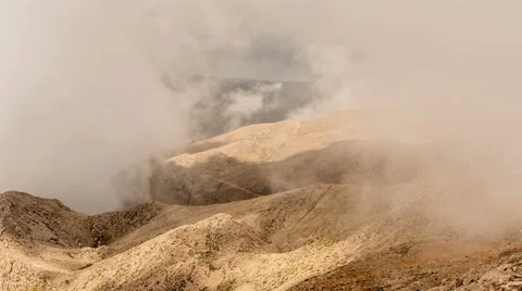 4k, clouds in the mountains, timelapse 1 Stock-Footage 66396161