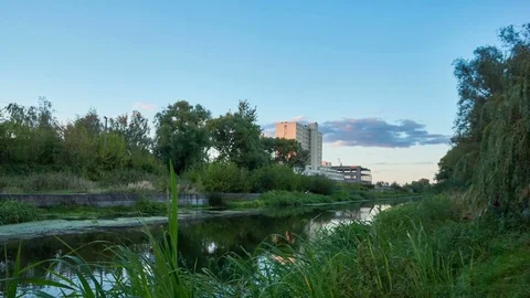 4K. Clouds on the sky in horizon. Time-lapse. Stock Footage 84202595