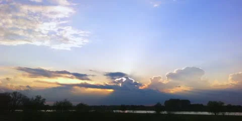 4k clouds sunset time lapse 4096X2048 Stock Footage 22015240