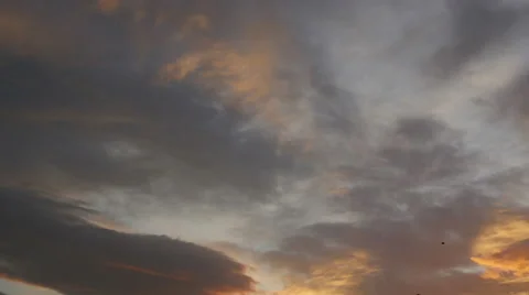 4K Clouds Time Lapse Video In The Early Morning Stock Footage 43375929