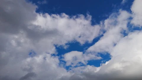 4K Clouds Timelapse From Blue Sky Into Storm Clouds Stock Footage 332526146