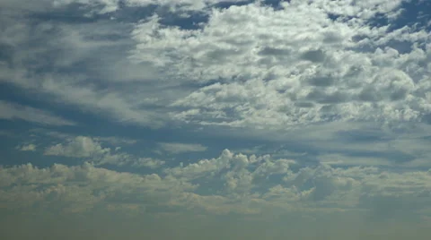 4K  Clouds Which Can Foretell an Afternoon Storm Stock Footage 54715690