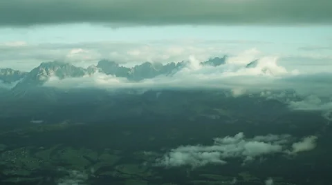 4K Cloudscape timelapse over mountains Stock Footage 59733189