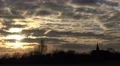 4k Cloudy sunset with convent church real time 4k or 4k+ Resolution